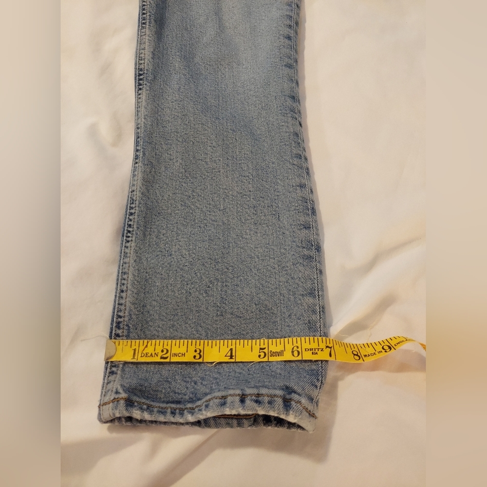 Agolde Wilder Light Wash Straight Leg Cropped Jeans - 27 - GUC - Picture 9 of 10